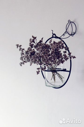 Кашпо для цветов сухоцветов ручная работа подарок