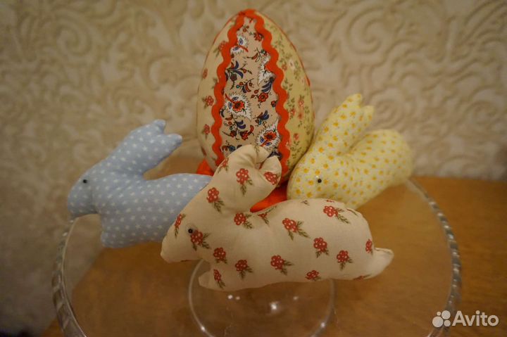 Пасхальные украшения зайцы