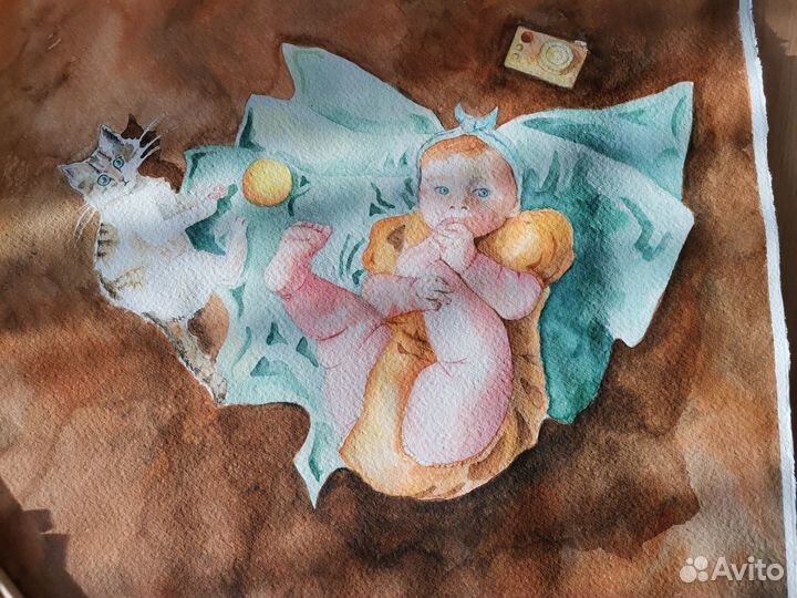 Акварельная картина 