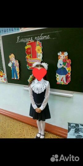 Школьный сарафан +блузка