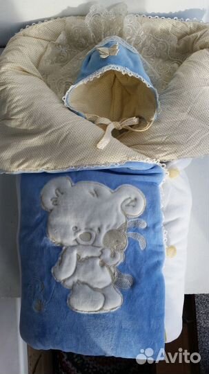 Конверт на выписку из роддома зима/демисезон 2 шт