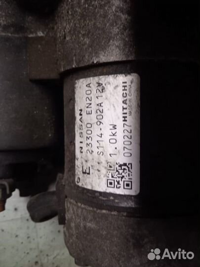 Стартер nissan qashqai