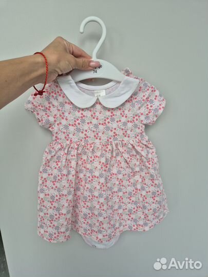 Платье боди для девочки 68 74