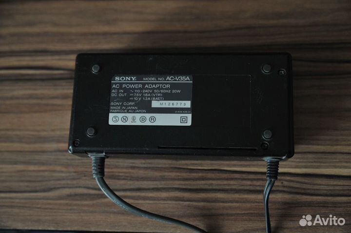 Зарядное, блок питания, для видеокамеры sony ac-v3