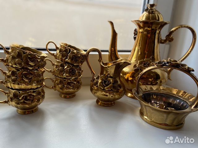 Сервиз чайный / кофейный золотая роза