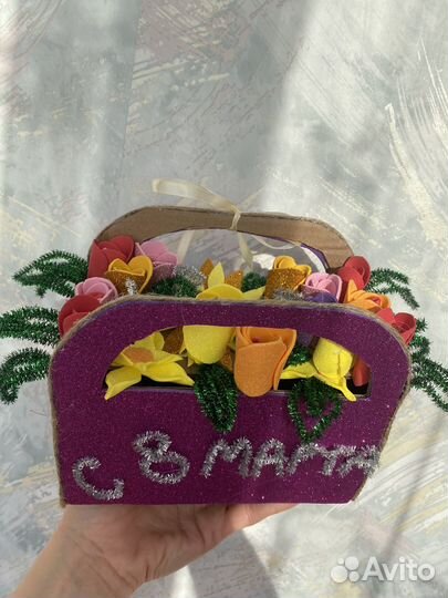 Поделка на 8 марта