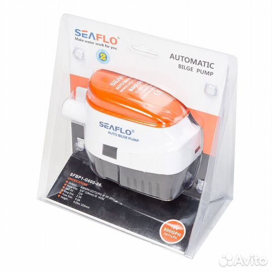 Помпа автоматическая SeaFlo трюмная, 12 вольт