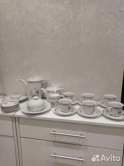 Чайный сервиз фарфор ГДР Jlmenau