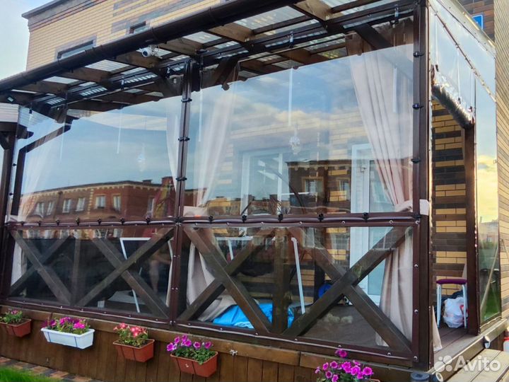 Мягкие окна пвх для беседок террас и веранд