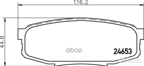 Колодки тормозные дисковые зад (PF-1542) NP