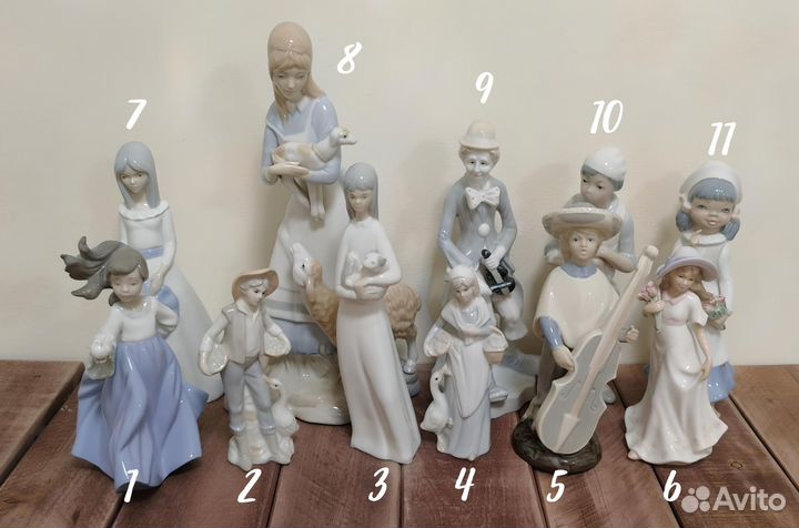 Красивые испанские Nao Llardo фарфоровые статуэтки