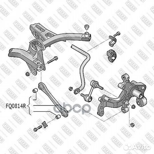 Рычаг VAG A3/TT/golf 5/passat/octavia 03- задн