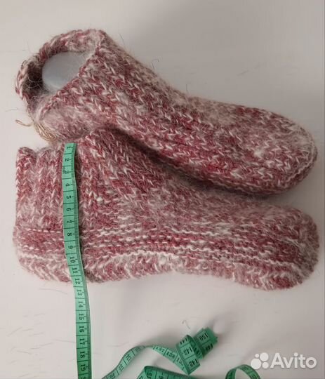 Носки вязаные из собачьей шерсти