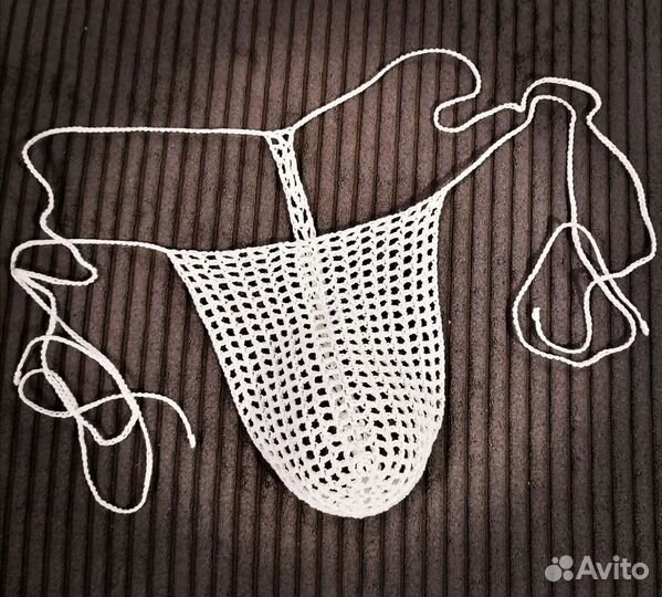 Вязаные мужские стринги