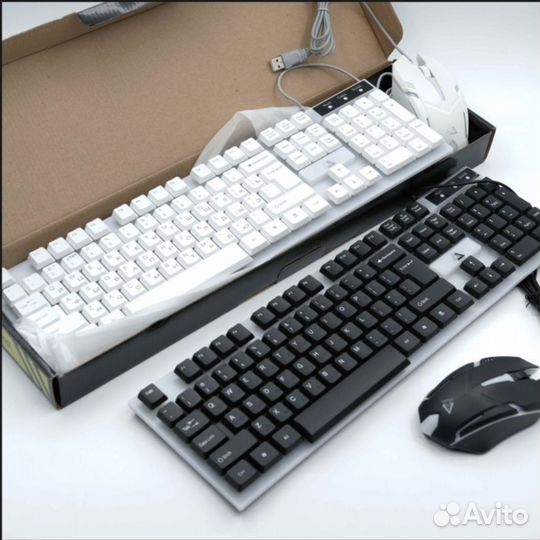 Комплект клавиатура и мышь с подсветкой luminous