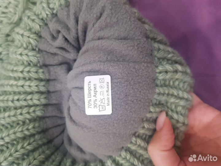 Шапка и шарф женский