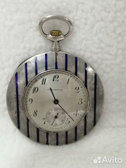 Часы карманные Dominator Retard avance. Серебро 90