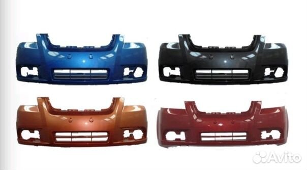 Бампер передний Шевроле Авео Т250 в цвет авто