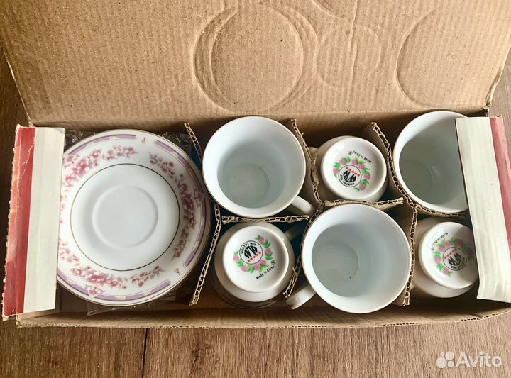 Кофейный сервиз на 6 персон новый