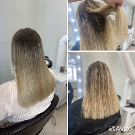 Кератиновое выпрямление волос