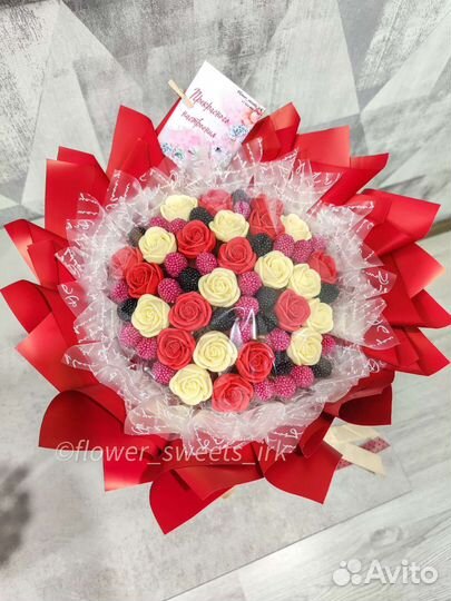 Букет из шоколада, розы, цветы, 1 сентября