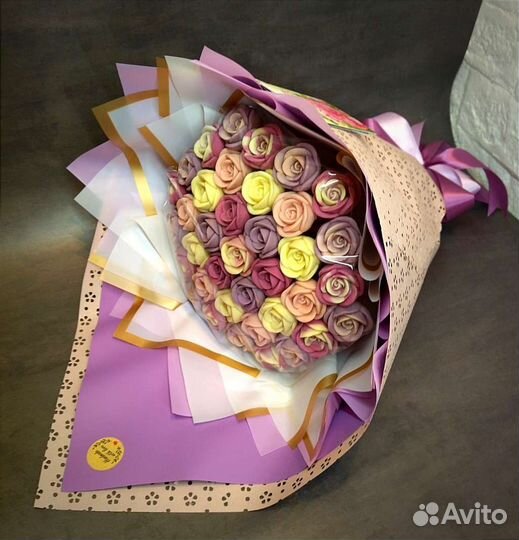 Букет из шоколадных цветов