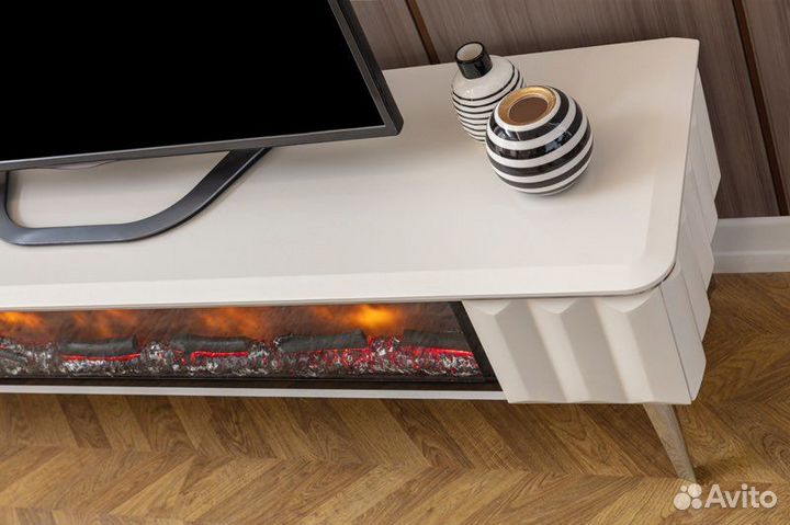 Тумба под тв с камином