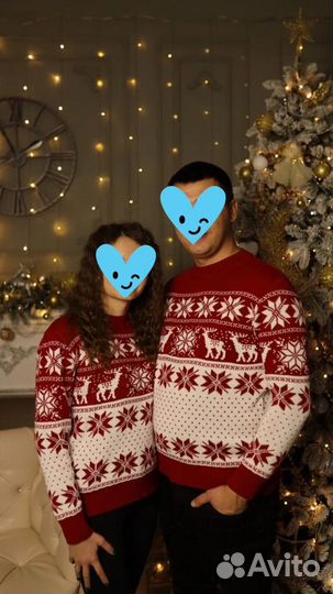 Свитер новогодний family lok