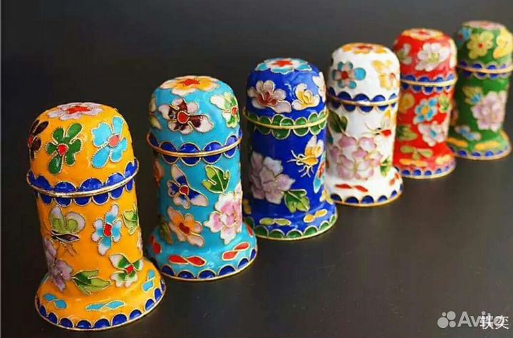 Винтажнажная зубочистница. Клуазоне