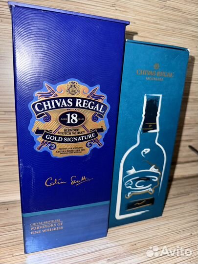 Коробка+бутылка Чивас Ригал (2 шт)