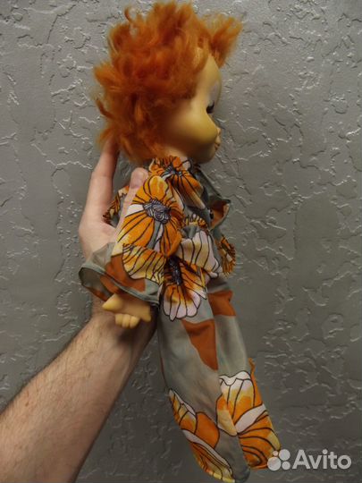 Кукла Клоун СССР Рыжий минск