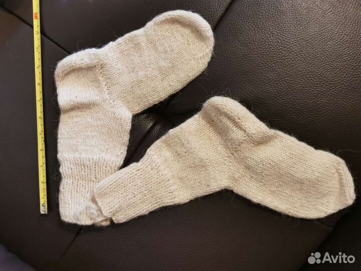 Носки из овечьей шерсти. Ручная вязка. Новые