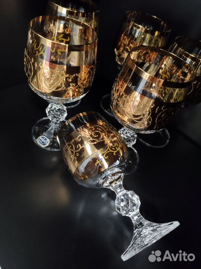 Бокалы 200мл 6шт Bohemia 90-х