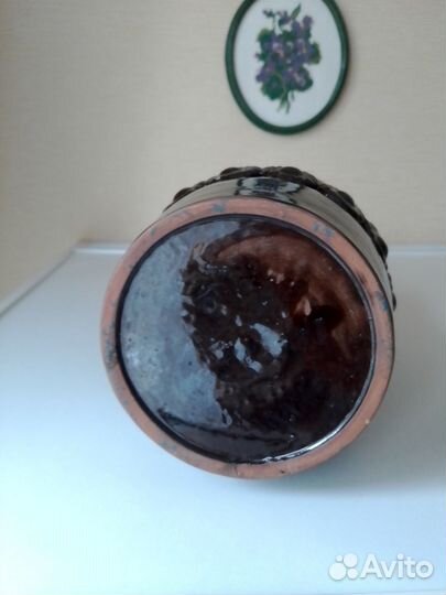 Керамические ваза, кувшинчик, колокольчик из СССР