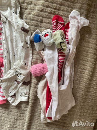 Большой пакет вещей на девочку 68