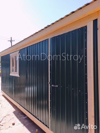 Бытовка деревянная утепленная с электрикой