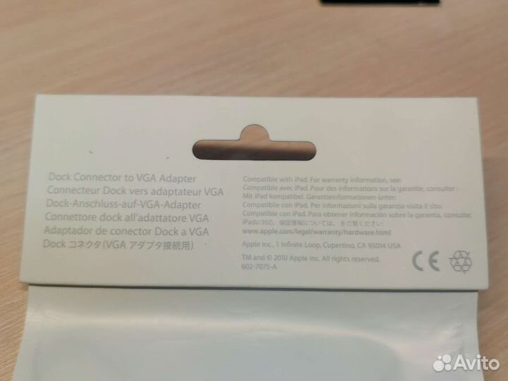 iPad Connector to VGA оригинал A1368