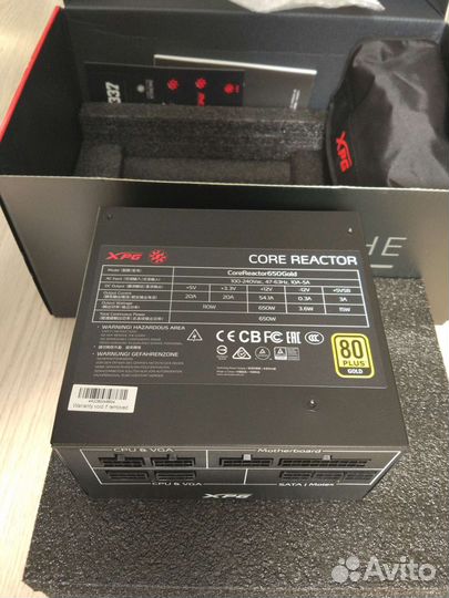 Блок питания XPG core reactor 650G 650 ватт gold