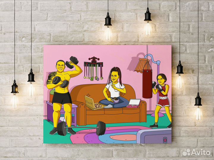 Портрет в стиле симпсонов