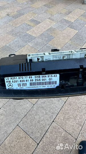 Блок климата mercedes Gl 164 Ml164