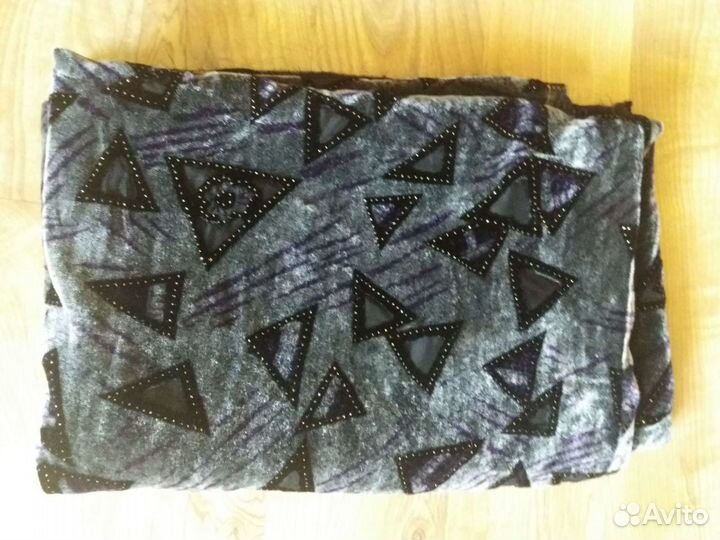 Ткань креп-шифон с пайетками Италия