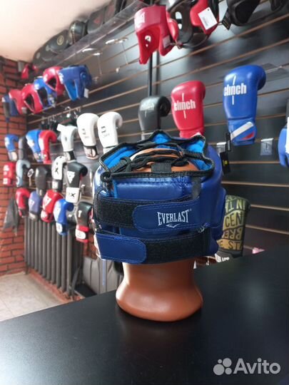 Боксерский шлем Everlast Blue