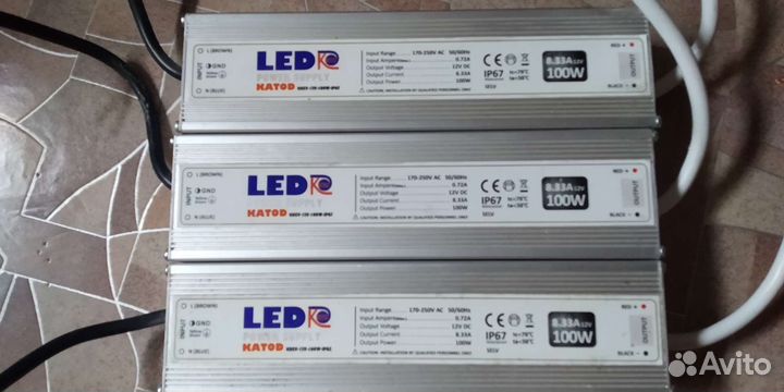 Блок питания LED драйвер 12 Вольт 100 Ватт