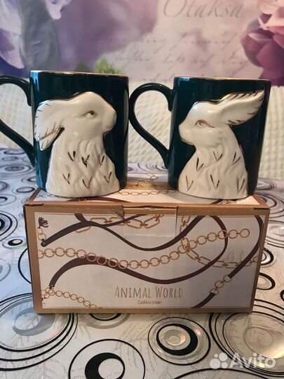 Кружка фарфор,набор 2 шт, Китай