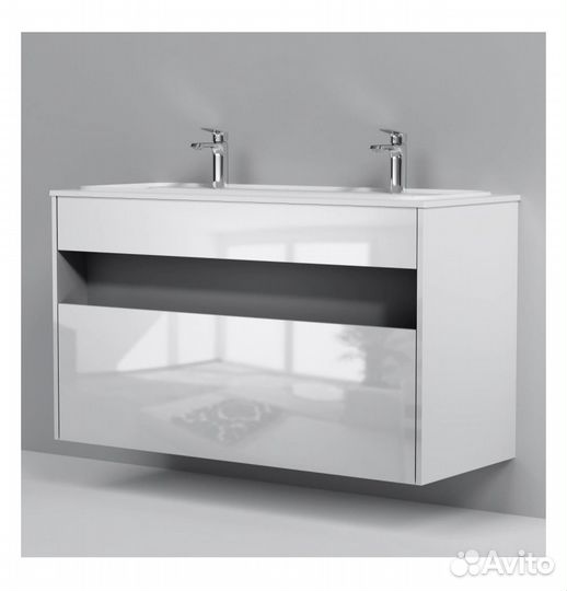 Тумба с раковиной для ванной подвесная 120см