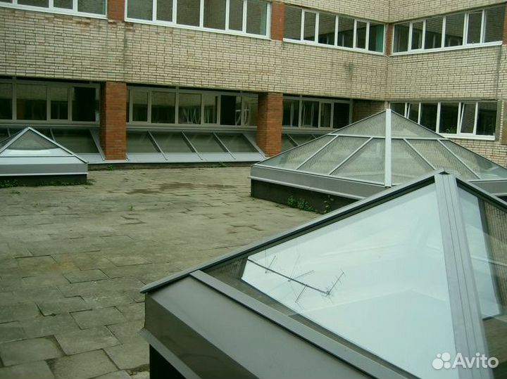 Стеклянная крыша панорамная