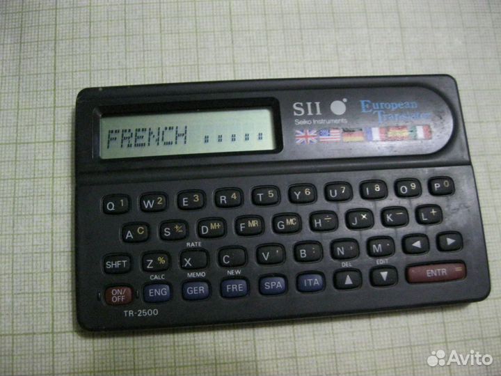 Электронная записная книжка переводчик Seiko SII