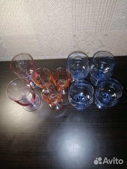 Посуда цветное стекло СССР