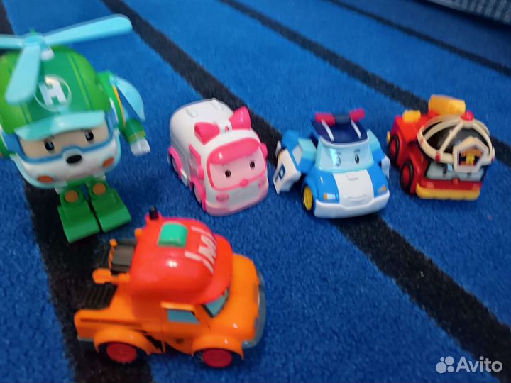Поли робокар набор и Робот поезда. Щенячий patrol