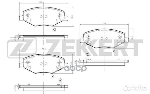 Колодки торм. диск. передн. Chery Amulet 03- bs